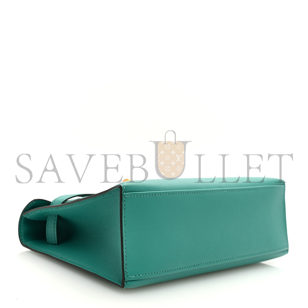 H**mes swift kelly pochette clutch vert verone (22*14*7cm)